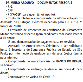 SME-SP, 15/10/22: CONVOCAÇÃO PROFº TEMP, PENHA, BUTANTÃ