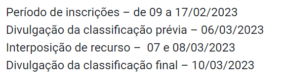 SME divulga listas das classificações prévias de Auxiliares