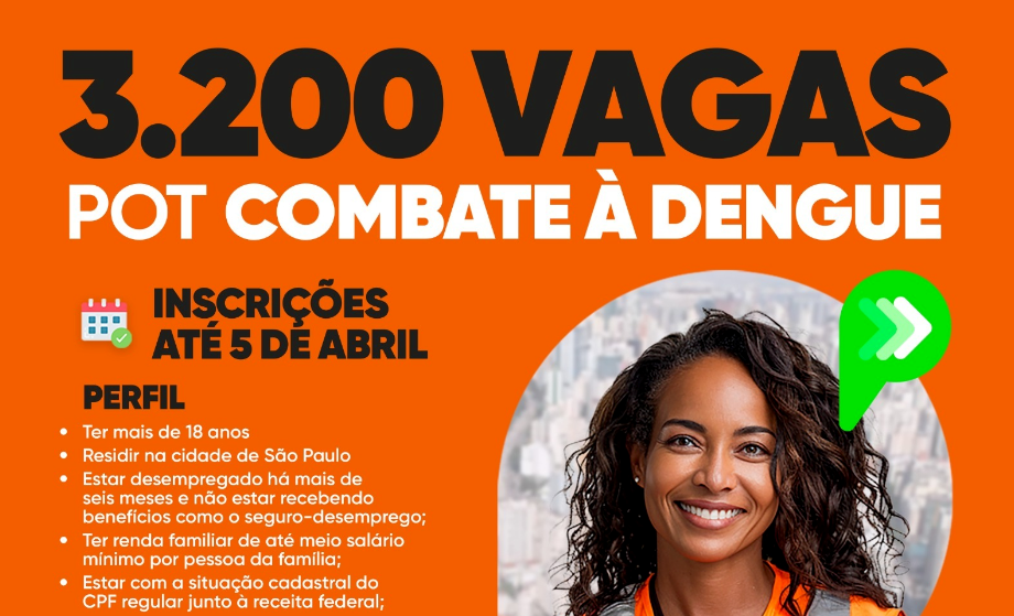 3.200 vacantes para combatir el dengue, Ayuntamiento de São Paulo – Collabora Concursos