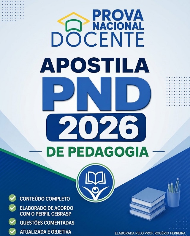 PND 2026 de PEDAGOGIA - Apostila Completa