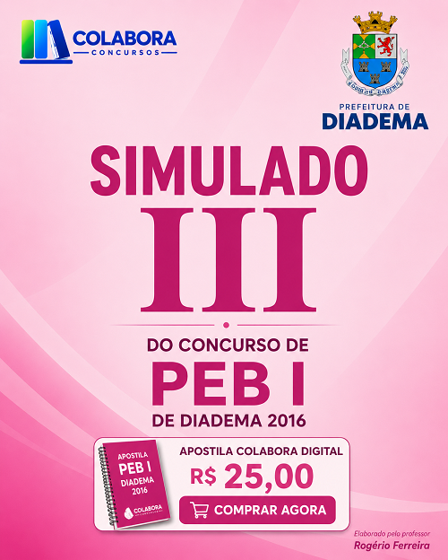 Simulado III - PEB I de Diadema