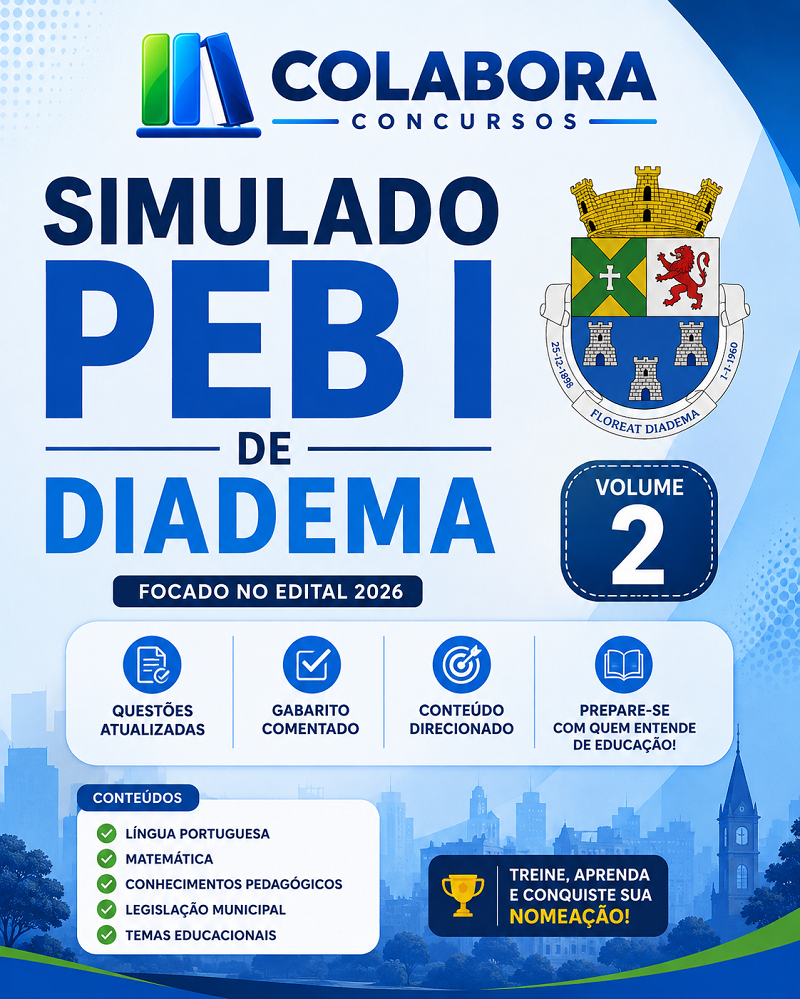 Simulado II — PEB I de Diadema 2026