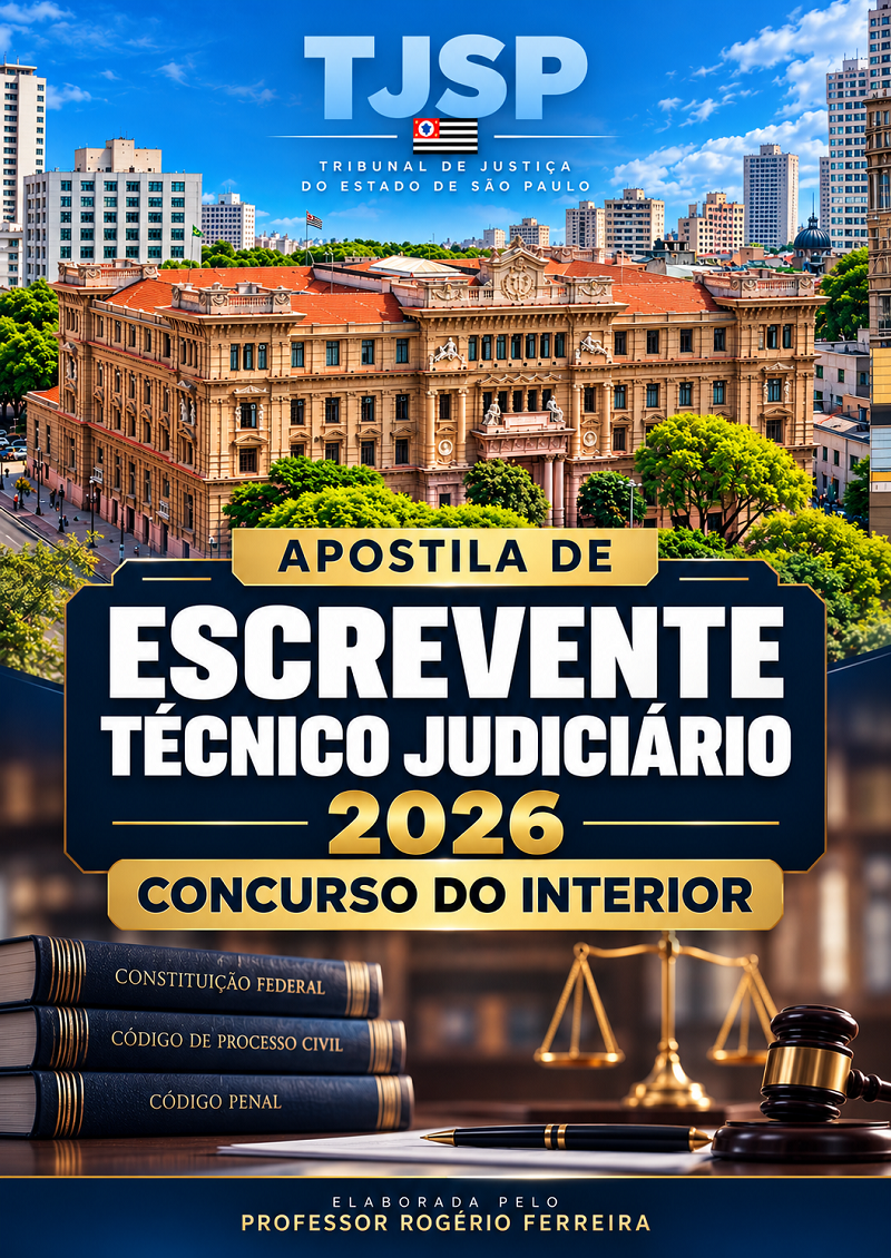 Apostila de Escrevente Técnico Judiciário - INTERIOR 2026